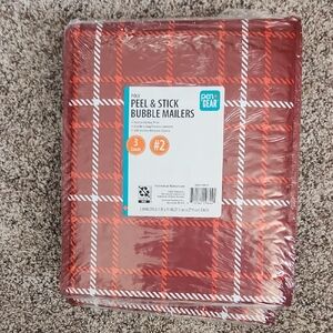 15 Plaid Bubble Mailers 8.5"×11"